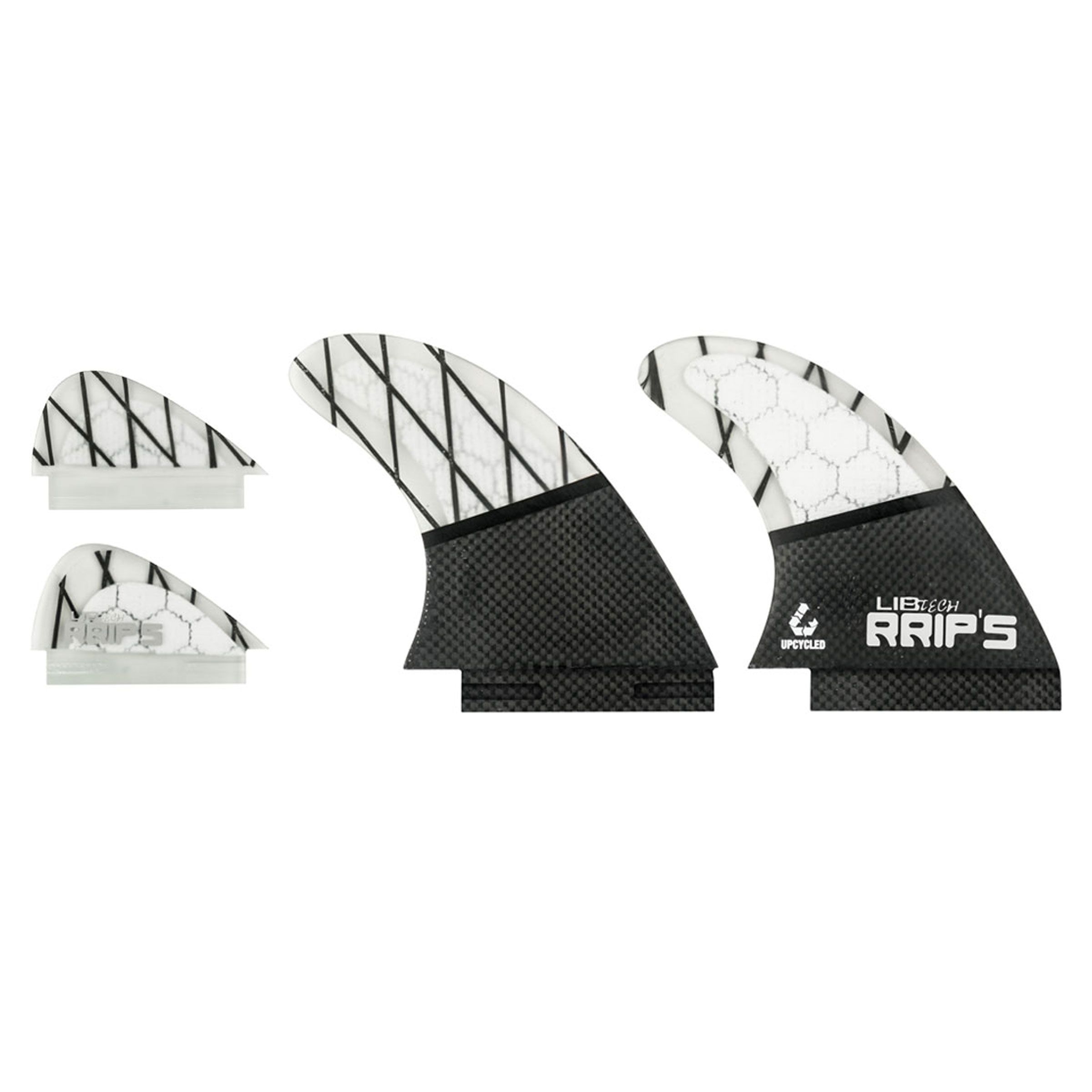 Lib Tech Quad Wakesurf Fin Set - Carbon