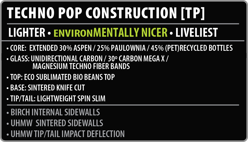 Lib Tech Techno Pop Snowboard Construction